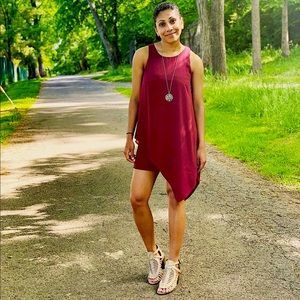 Maroon Monteau Dress size S